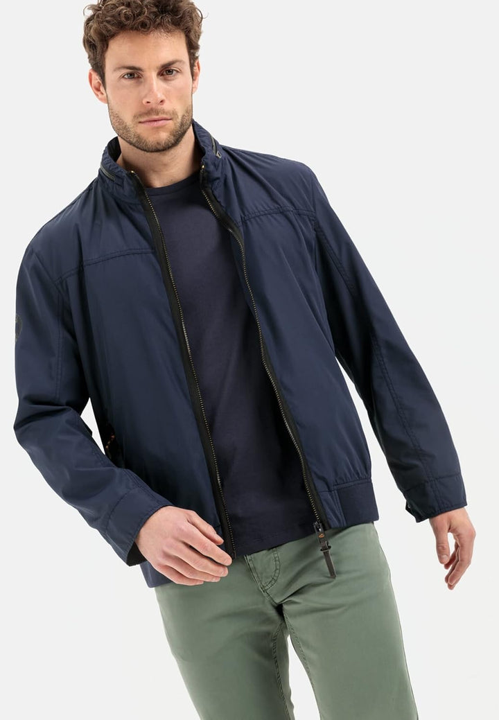 camel active Herren Leichter Blouson aus recyceltem Polyester 27 Dunkelblau, 27 Dunkelblau