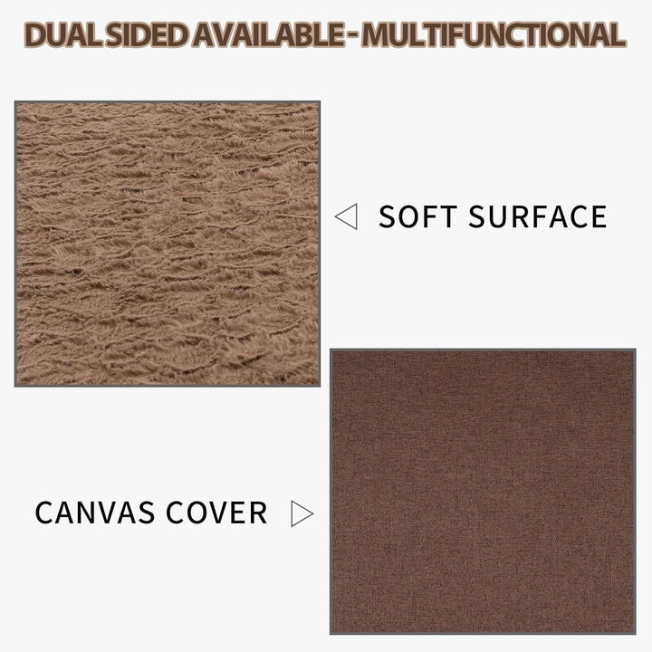 EMPSIGN Hundebett-Matte, 76,2 cm, wendbar, warm und kühl, waschbar, mit Schaumstoff-Unterstützung, H