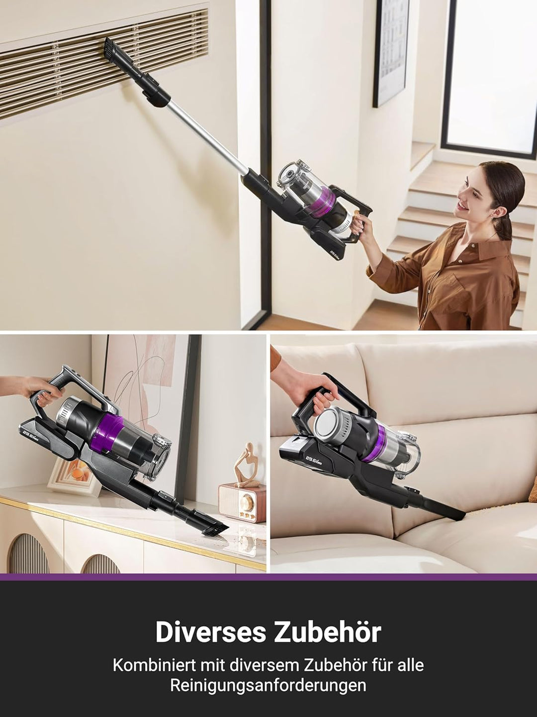 Eureka Stylus Elite Akku Staubsauger mit Absaugstation, 24000 Pa, Automatische Staubentleerung, 3L S