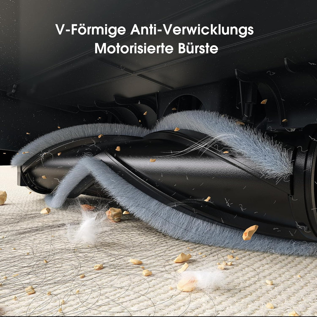 Lubluelu Kabelloser Akku Staubsauger 45kPa, 450W Leistungsstarker Motor, Leicht & Geräuscharm mit LE