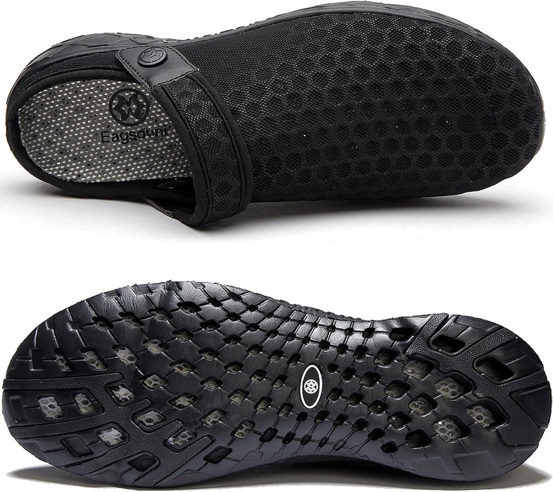 Unisex Clogs Hausschuhe Atmungsaktiv Mesh Pantoletten Sommer Beach Freizeit Schuhe rutschfest Weiche