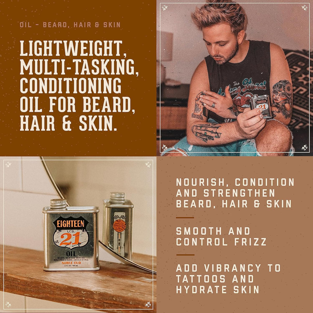 18.21 Man Made Beard Oil 60ml