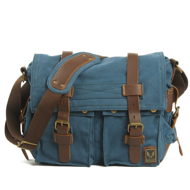 Eysee Schultertasche Herren Canvas-Umhängertasche Daypack für Alltag und Sport 35cm (L) X 30cm(H) X