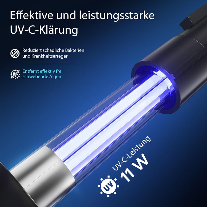 SunSun Komplettset: CPF-250 Teichdruckfilter bis 10000 L Teich mit 11W Teichklärer, NEO10000 SuperEC