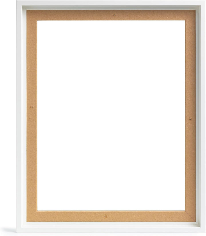rahmengalerie24 Schattenfugenrahmen 50x60 cm weiss für Leinwand Bilderrahmen Keilrahmen für Leinwänd