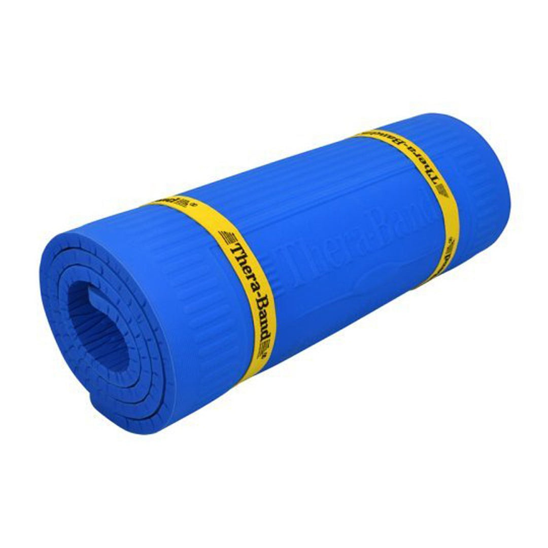TheraBand Trainingsmatte blau TheraBand Exercise Mat, High Density Professional Floor Mat, Extra Thi