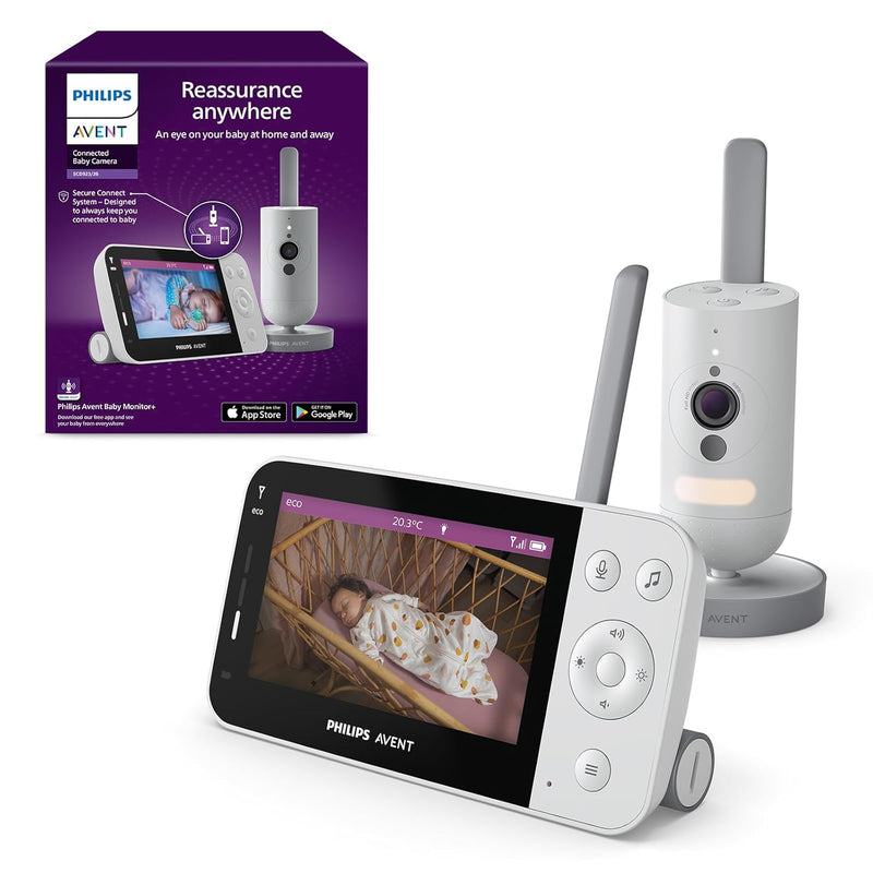 Philips Avent Connected Videophone SCD923/26, Babyphone mit Full HD-Kamera und Secure Connect-System