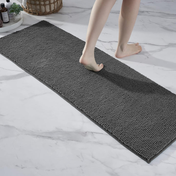 Badematte rutschfest | Als Badteppich Set kombinierbar | Badezimmer-Teppich Bad-Vorleger waschbar au