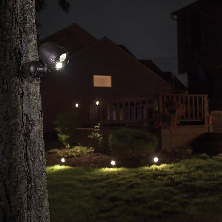 Mr Beams NetBright batteriebetriebener LED Spot mit Bewegungssensor und per Funk koppelbar braun MBN