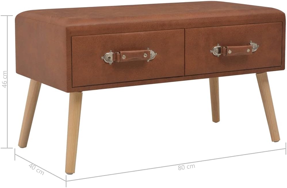 vidaXL Bank mit Schubladen Sitzbank Flurbank Truhenbank Polsterbank Sitzhocker Sitztruhe Aufbewahrun