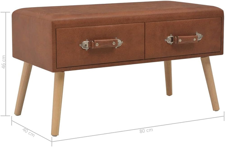 vidaXL Bank mit Schubladen Sitzbank Flurbank Truhenbank Polsterbank Sitzhocker Sitztruhe Aufbewahrun