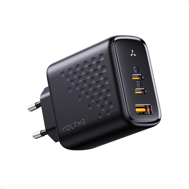 VOLTME 67W Ladegerät, USB-C Netzteil Schnellladegerät, GaN 3-Port PD PPS Charger USB C Power Adapter