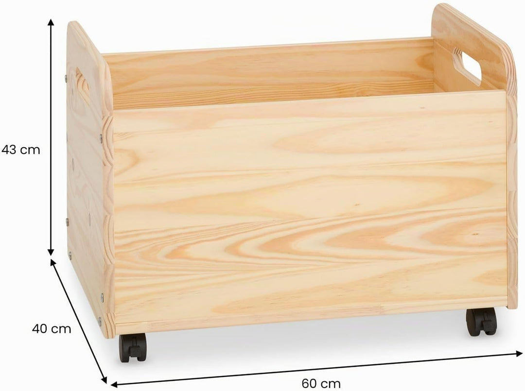 IDIMEX Spielzeugkiste Benjamin aus Kiefer Massivholz Natur - Kinderzimmer Aufbewahrung, Spielzeugbox