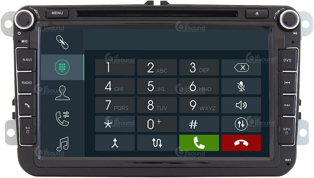 Personalisiertes Autoradio für Volkswagen Golf Sharan Tiguan Android GPS Bluetooth WiFi USB DAB+ Tou