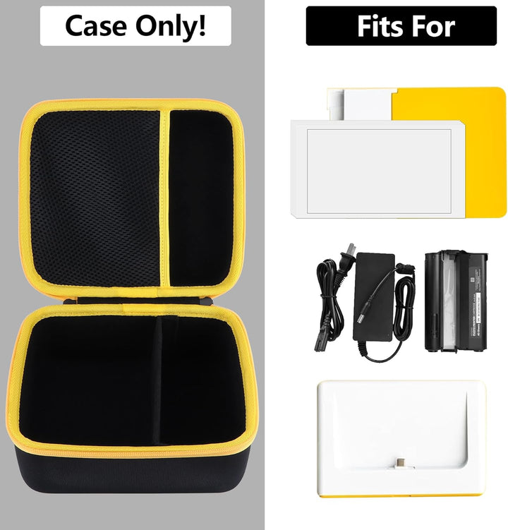 Hartschalen Schutzhüllen Tasche Geeignet für Kodak Dock Plus 4PASS Fotodrucker (Schwarz + Gelb), Sch