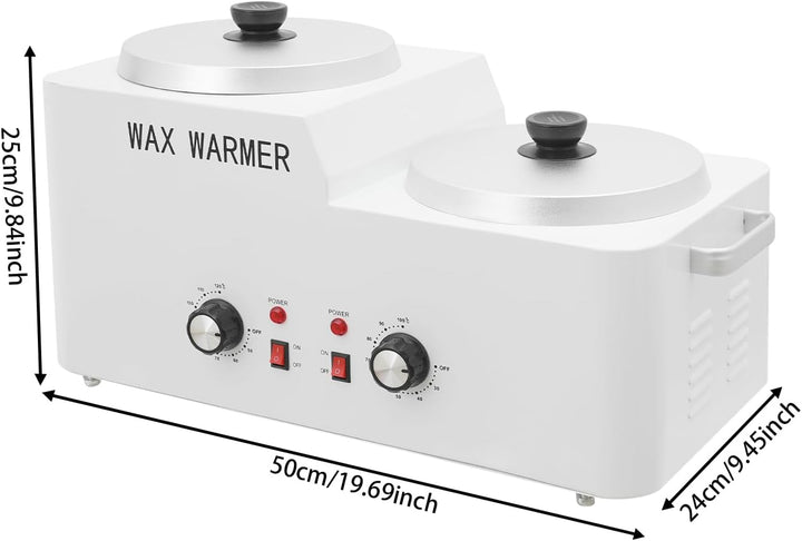 Wachswärmer Wachs Haarentfernung Doppelte Topf 600W 220-240V Elektrischer Wachsschmelzer 9L 50-120°C