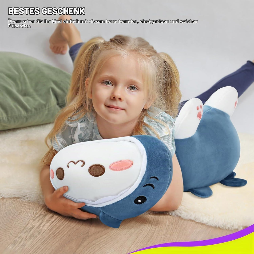 shownicer Plüschtier Hai Katze Kuscheltier Stofftier Kawaii Katze Plüsch, Kätzchen Plüschkissen Spie