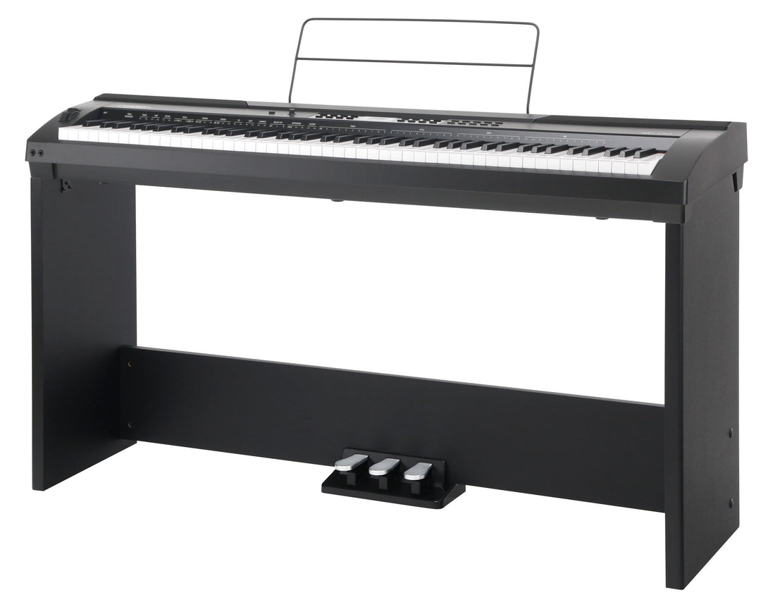 Classic Cantabile SP-150 BK Stagepiano SET inkl. Ständer (88 Soft-Touch Tasten, Anschlagdynamik, MID