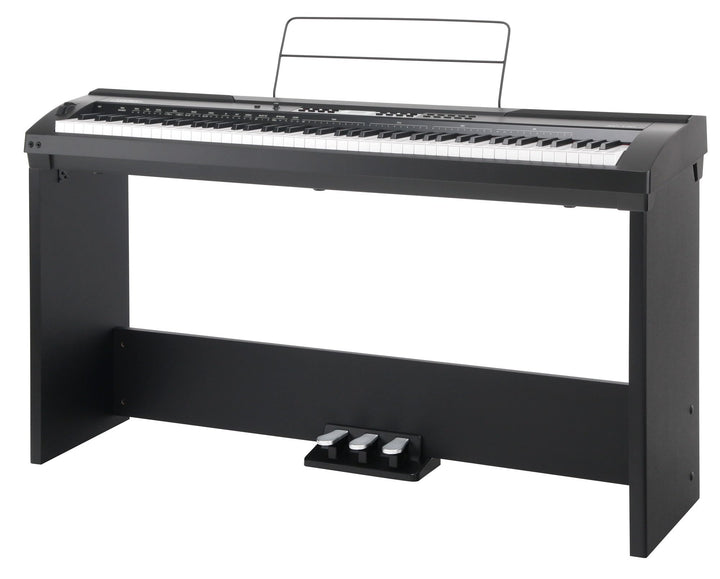 Classic Cantabile SP-150 BK Stagepiano SET inkl. Ständer (88 Soft-Touch Tasten, Anschlagdynamik, MID