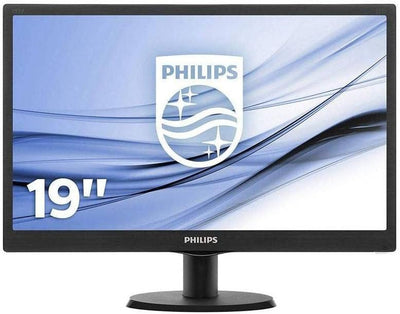 Philips 193V5LSB2/10 47 cm (18,5 Zoll) Monitor (VGA, TN Panel, 1366 x 768, 60 Hz, ohne Lautsprecher)