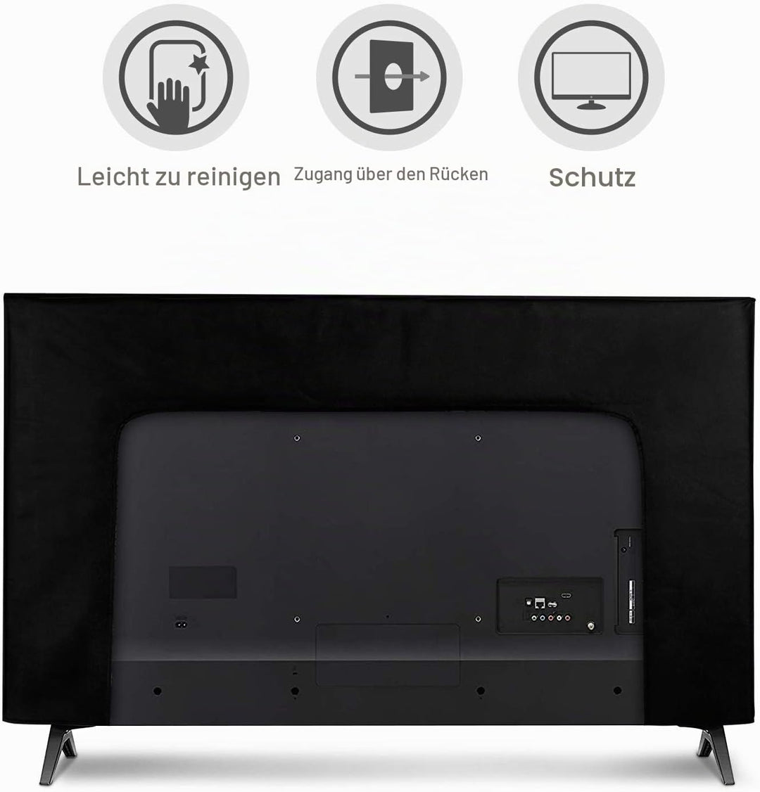 kwmobile 43" TV Hülle - Indoor Fernseher Bildschirmschutz Abdeckung - TV Bildschirm Staubschutzhülle