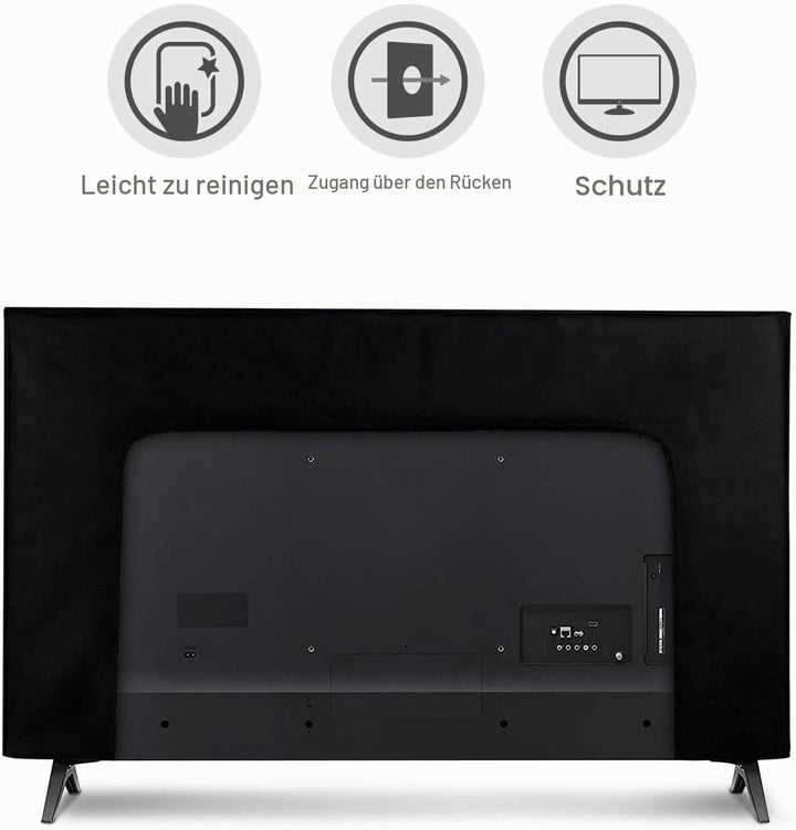 kwmobile 43" TV Hülle - Indoor Fernseher Bildschirmschutz Abdeckung - TV Bildschirm Staubschutzhülle