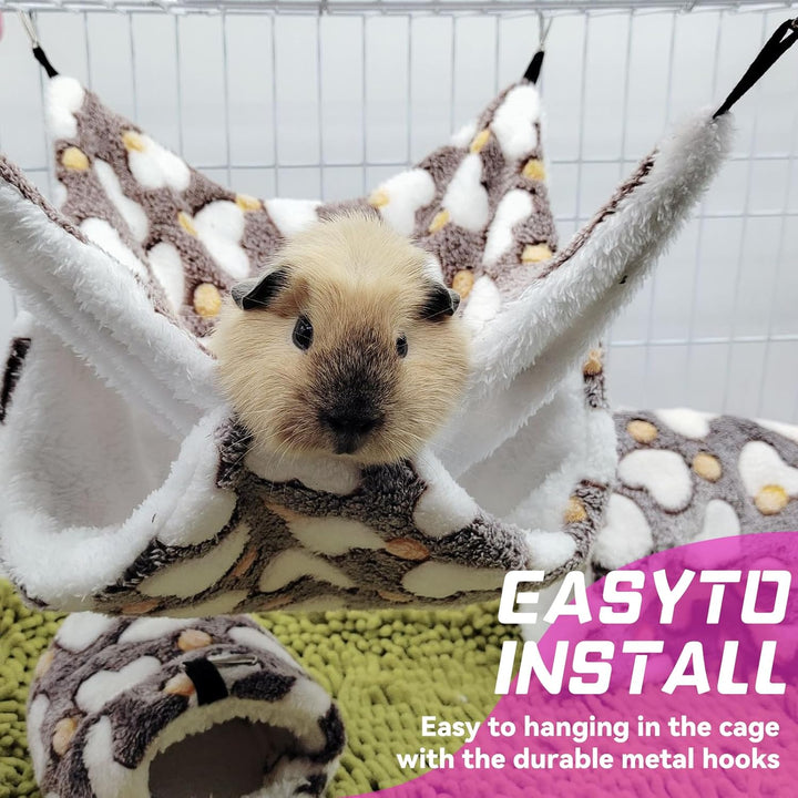 BORDEAG 5 Stück Meerschweinchen Hängematte, Hamster Hängematte, Hängematte Für Kleintiere, Hängematt