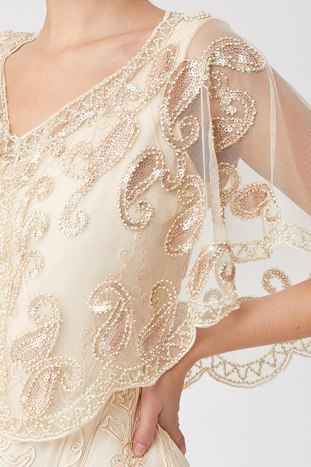 1920er Jahre Retro Schal Umschlagtücher für Abendkleider Stola für Hochzeit Party Gatsby Kostüm Acce
