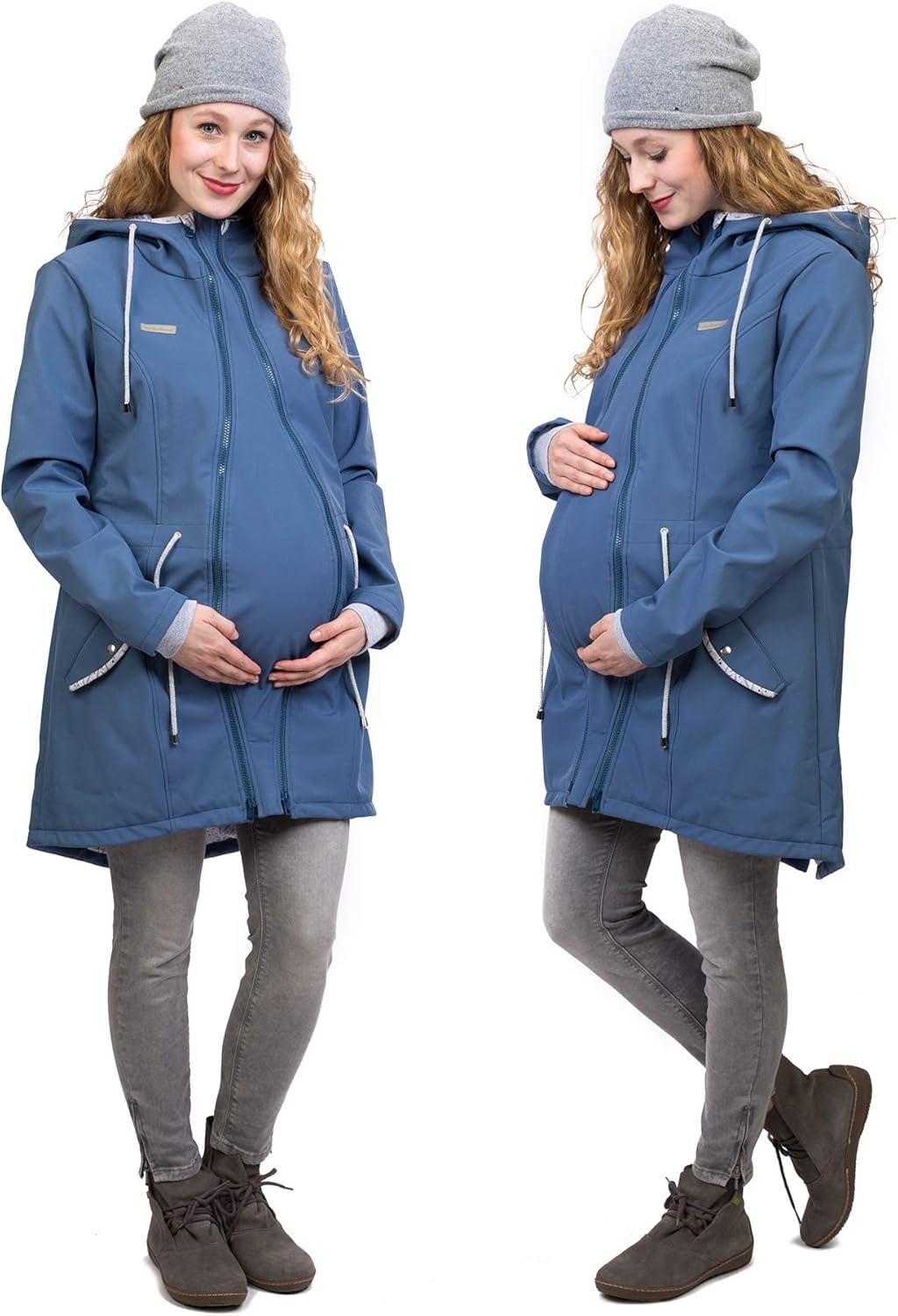 Viva la Mama 4in1 Trageparka für Tragen auf dem Rücken oder der Brust, Allwetter Softshell - PINA S