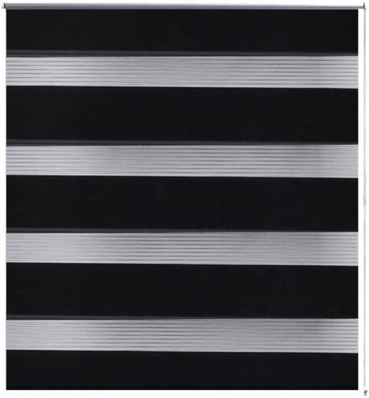 WIFESE Doppelrollo Seitenzug 120x175 cm schwarz Rollos FüR Fenster Ohne Bohren Verdunkelungsrollo Fe