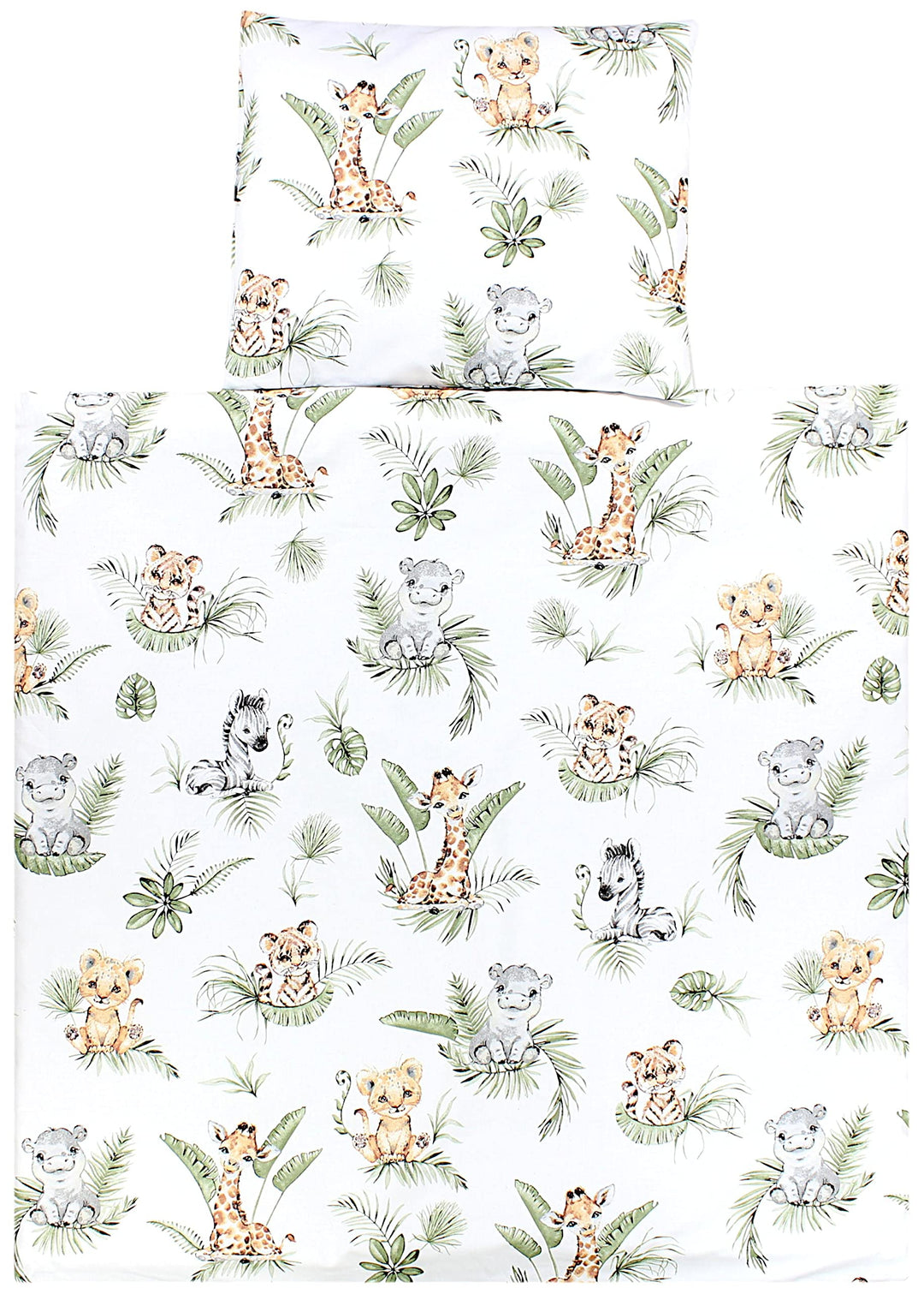 TupTam Unisex Baby Wiegenset 4-teilig Bettwäsche-Set: Bettdecke mit Bezug und Kopfkissen mit Bezug,