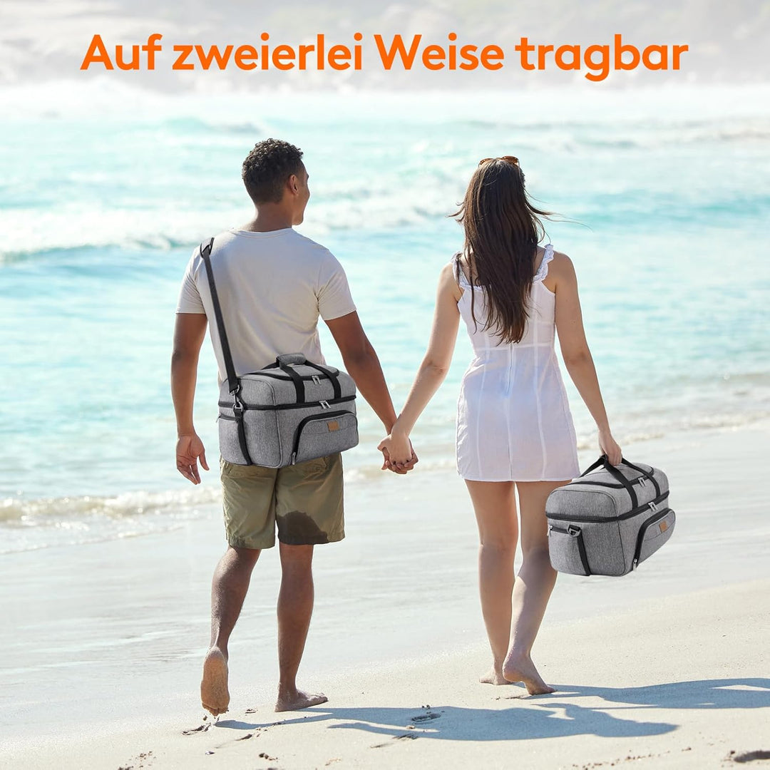 Lifewit Grosse Kühltasche 30L, Kühlbox Faltbar, Isolierte Lunch Tasche, Leichte, Tragbare Kühltasche