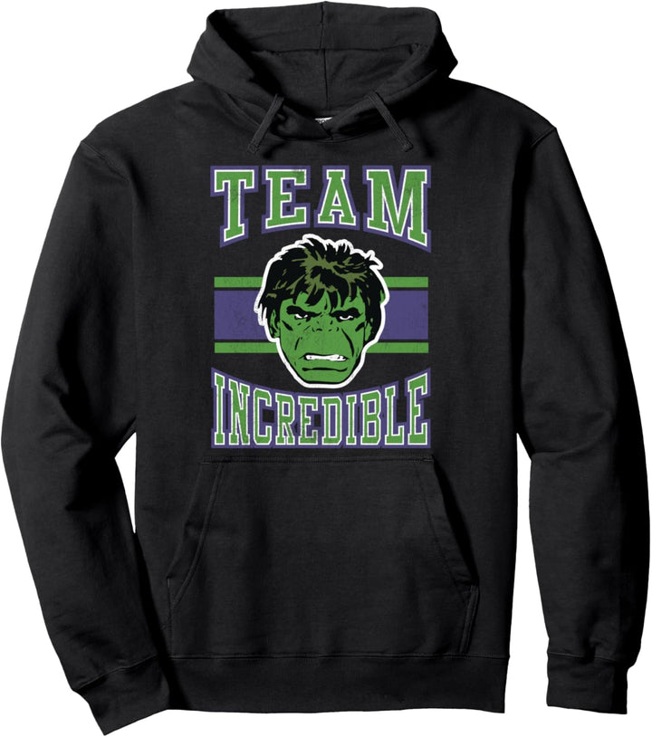 Marvel Avengers Hulk Team Incredible Logo Pullover Hoodie