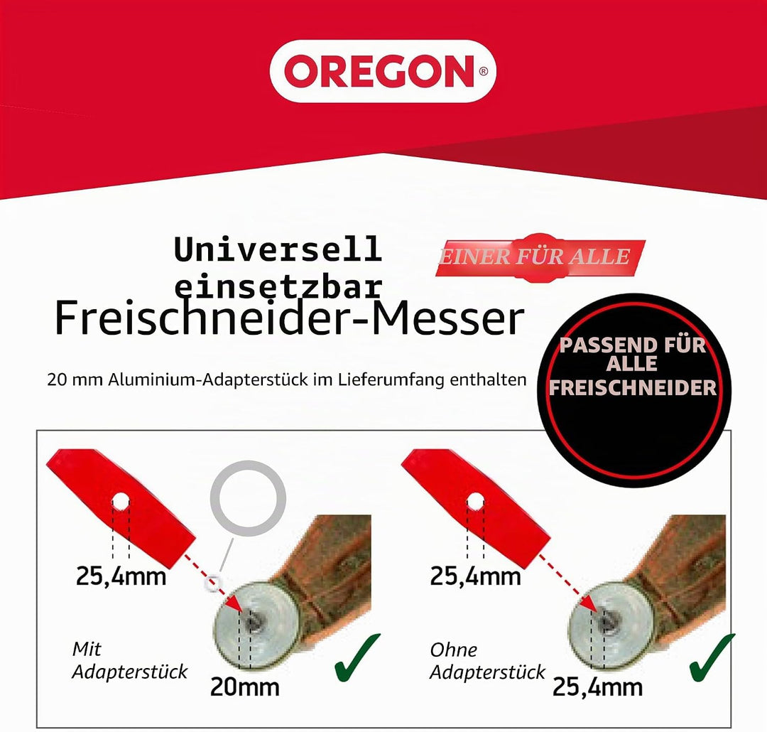 Oregon 295499-0 One-For-All 3-Zahn-Messer für Freischneider