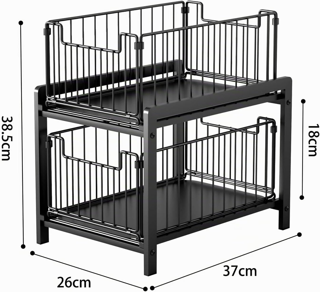 Coulissan Korb für Küche, ausziehbare Schublade, Regale für Schrank, Küche, Badezimmer, Korb, für Kü