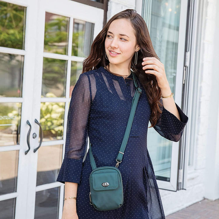 Travelon Damen Anti-diebstahl Massgeschneiderte Crossbody-telefontasche Umhängetasche Einheitsgrösse