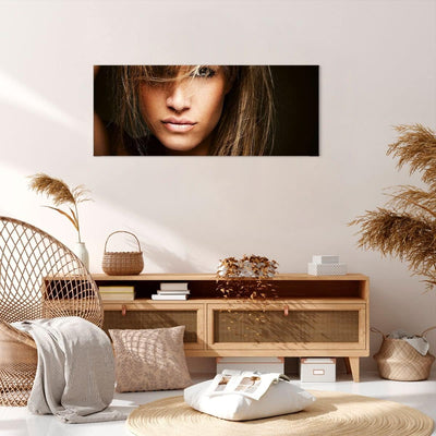 Wandbilder Dekoration Wohnzimmer Weiblich mode modell nackt Panorama Bilder auf Leinwand 120x50cm Le