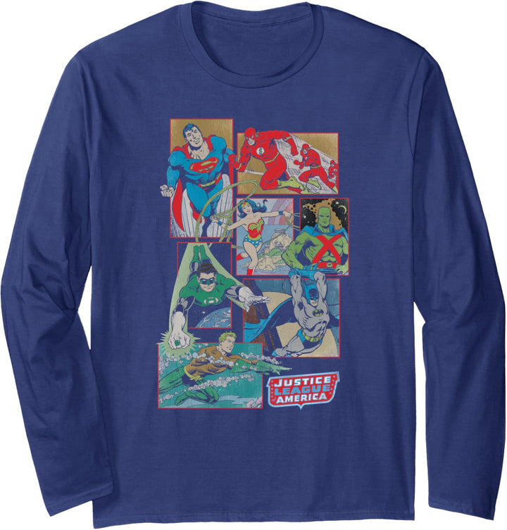 Justice League Boxes Langarmshirt