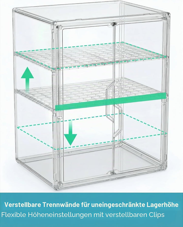 Schminktisch Organizer, Präsentations-Aufbewahrungsschrank, staubdichter Organizer für Make-up, Haus
