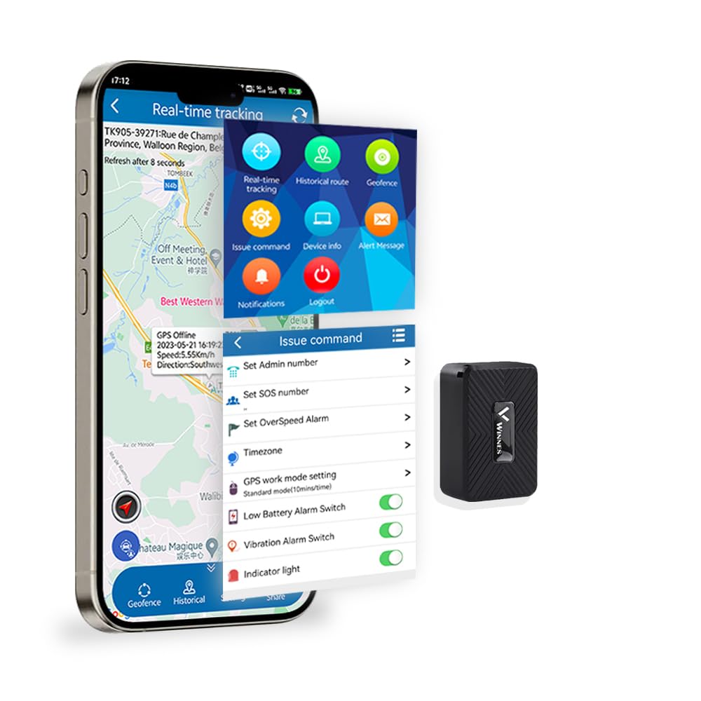 Mini GPS Tracker Kinder Ohne ABO mit Magnet GPS-Tracker für Auto, Kinder, Hund, Katze, Fahrrad, Welt