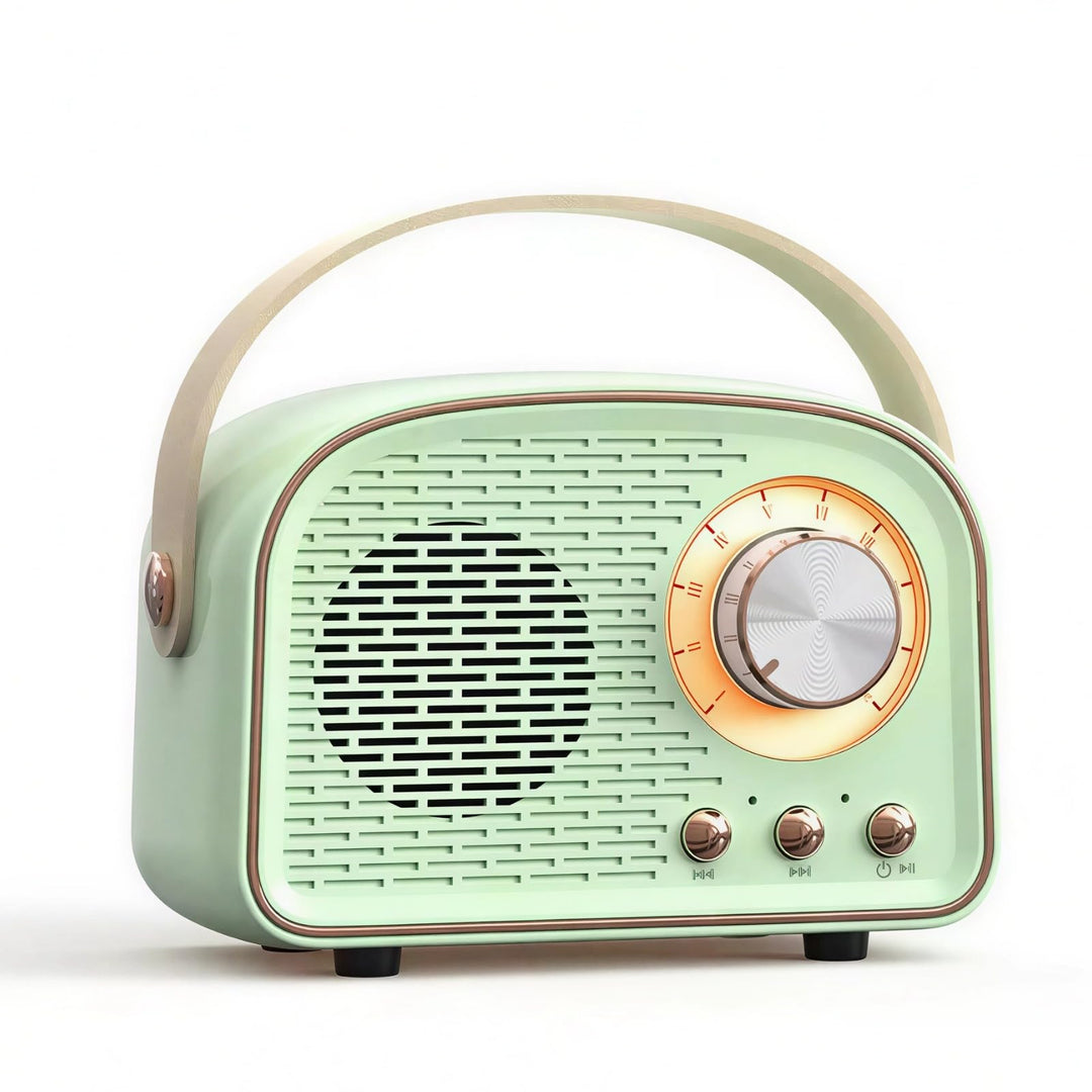 Garsent Retro BT -Lautsprecher, Kleiner Handheld Tragbares Vintage -Dekor für Home Outdoor DW21, 500