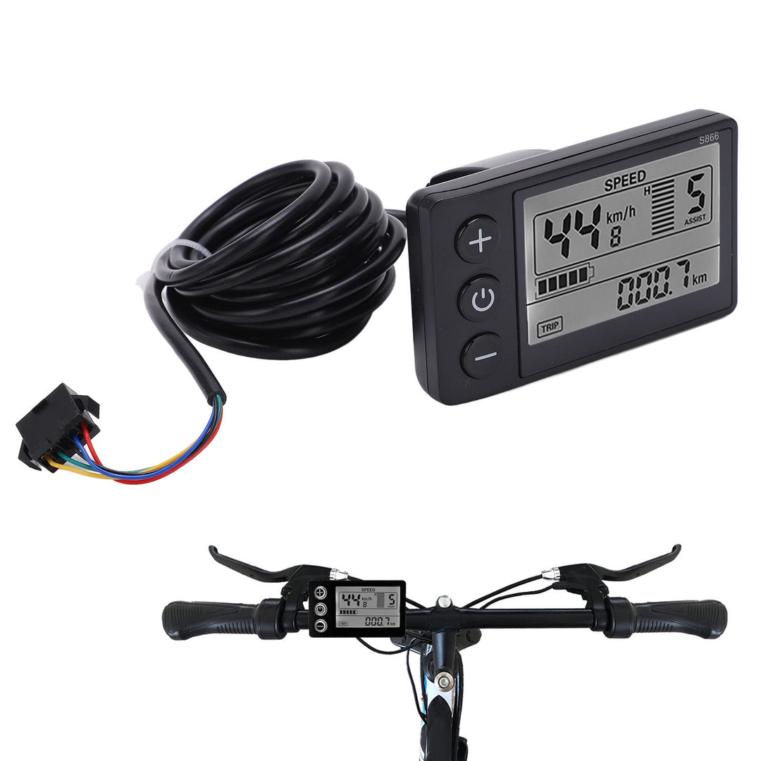 S866 Fahrradcomputer, LCD-Messgerät für Elektrische Fahrräder, 24 V 36 V 48 V Elektroroller-Bedienfe