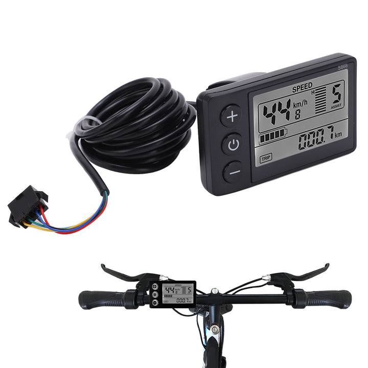 S866 Fahrradcomputer, LCD-Messgerät für Elektrische Fahrräder, 24 V 36 V 48 V Elektroroller-Bedienfe