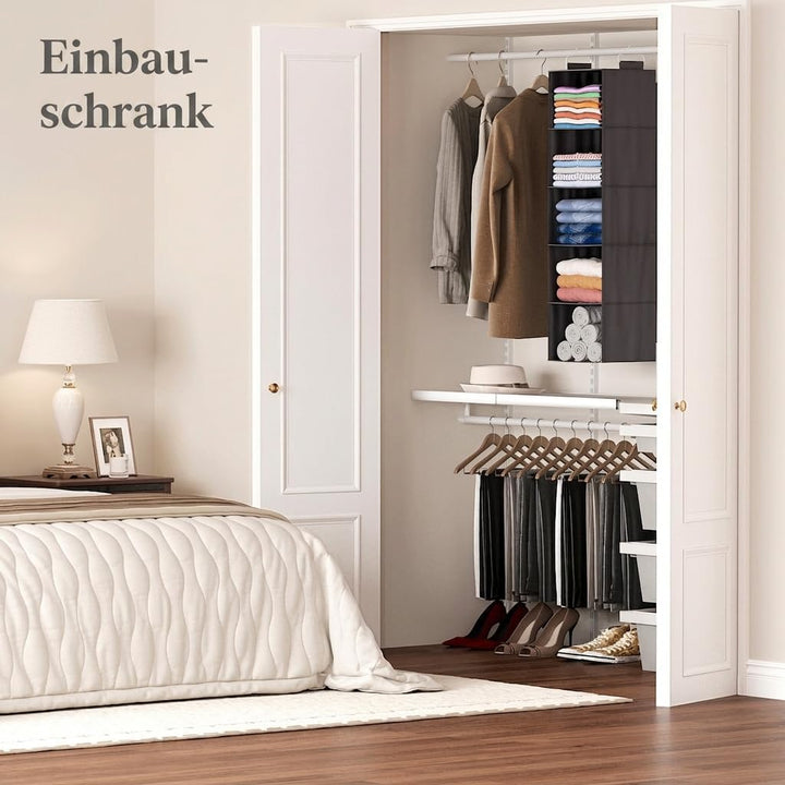 Lifewit 2 Stück Hängeregal, Schrank Organizer, Hängesystem Kleiderschrank, Hängeaufbewahrung aus Sto