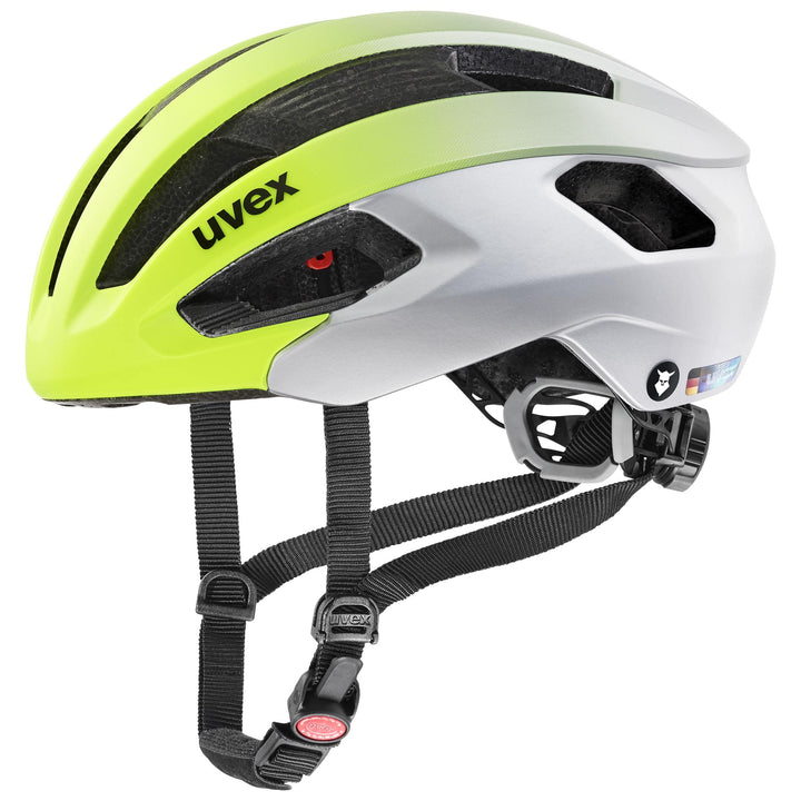 UVEX Fahrradhelm Rennradhelm UVEX Rise CC TOCSEN Gr 52-59 cm, neon Yellow Silver 52-56 cm, 52-56 cm