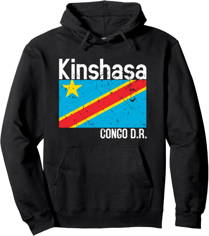 Kinshasa Congo D.R. Flag Democratic Republic of the Congo Pullover Hoodie