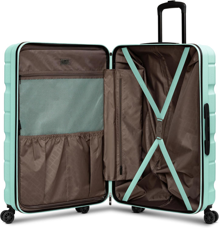 Franky Munich 4.0 Koffer gross | Hartschalen Trolley mit 4 Rollen, Kreuzpackgurt, arretierbarer Grif
