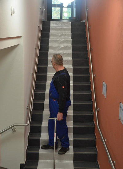 Abdeckvlies 0,65 m x 25 m weiss 140g/m² selbsthaftend Bodenschutz Vlies Treppe