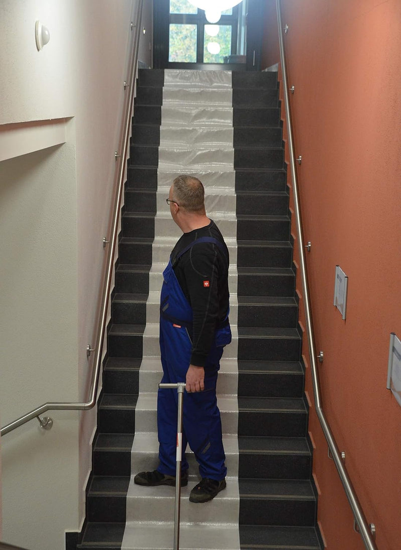 Abdeckvlies 0,65 m x 25 m weiss 140g/m² selbsthaftend Bodenschutz Vlies Treppe