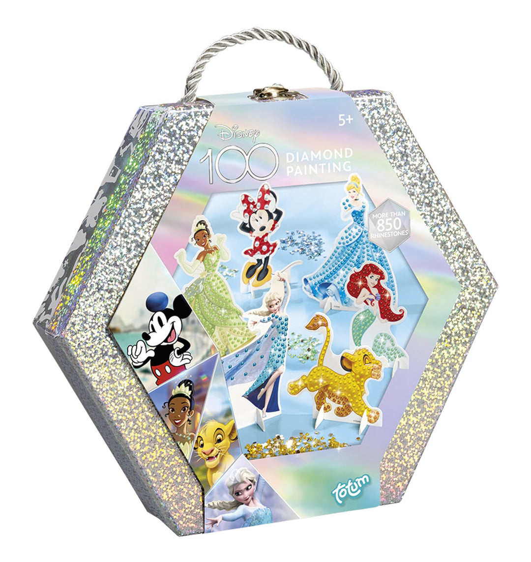 Totum Disney Diamond Painting Figuren in schöner Geschenkbox – 6 Disney Charaktere zum Verzieren mit